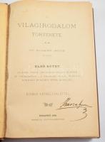 Scherr János: A világirodalom története. I-III köt.
I. kötet: Az ázsiai népek: Aegyptom; Hellas és ...