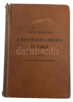 Than Károly: A kísérleti chemia elemei. II. kötet: A törzsvegyületek és a carbonidok leirása. Számos fametszettel. Harmadik könyv: A törzsvegyületek leírása. Bp., 1906, MTA, X+2+1055 p. Számos fametszettel. A mű két kötetben teljes, az első kötet 1897-ben jelent meg. Kiadói egészvászon-kötésben, kopott borítóval, sérült gerinccel.