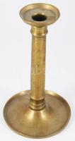 Bronz gyertyatartó, m: 20 cm