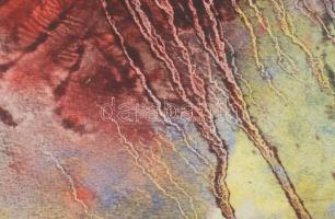 Kovács Ferenc jelzéssel: Emlék. Akvarell, papír. Paszpartuban. 53,5×31,5 cm