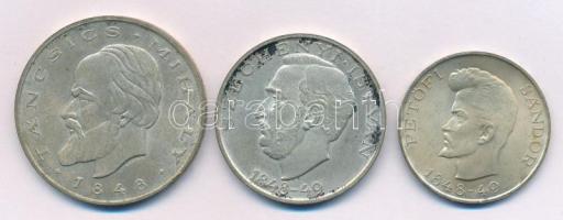 1948. 5Ft Ag "Petőfi" + 10Ft Ag "Széchenyi" + 20Ft Ag "Táncsics" &quot...