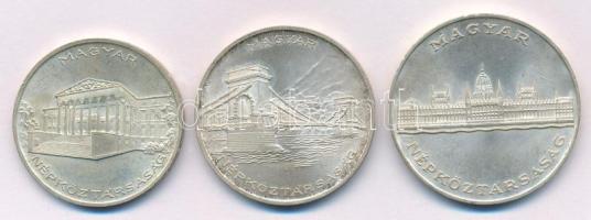 1956. 10Ft Ag + 20Ft Ag + 25Ft Ag "Tízéves a Forint (Jó Forint sor)" T:UNC,AU patina
Adam...
