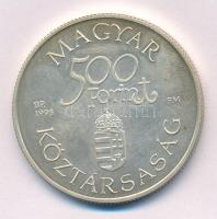 1993. 500Ft Ag "Régi dunai hajók I. - Árpád" T:UNC,AU patina Adamo EM129