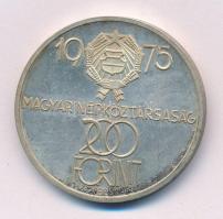 1975. 200Ft Ag "Felszabadulás" T:UNC,AU patina Adamo EM46