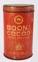 ca 1930 Boon Cacao fém doboz 19 cm