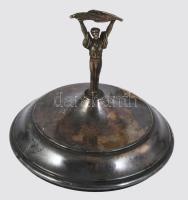 Szabadság szobor alpakka tetőn. m: 12 cm