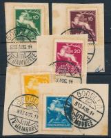 1933 Cserkész sor "GÖDÖLLŐ / JAMBOREE" alkalmi bélyegzéssel