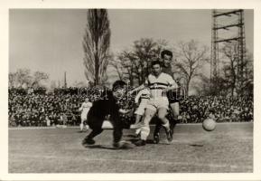 Football match Budapest Honvéd-Salgótarjáni Bányász with Puskás photo