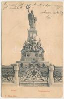 1905 Arad, Vértanú szobor. Ifj. Klein Mór kiadása / statue, monument (r)