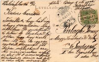 1906 Balázsfalva, Blasendorf, Blaj; látkép a Kis-Küküllő folyóval / general view