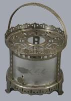 Régi olajégő, savmaratott üveggel, m: 18 cm