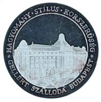 Bozó Gyula (1913-2004) 1993. "75 éves a budapesti Gellért Szálloda" Cu-Ni emlékérem, műanyag tokban T:UNC (eredetileg PP) patina