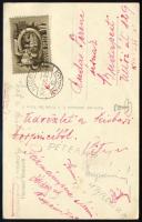 1951 FTC labdarúgók aláírása képeslapon a kisbéri borpincéből