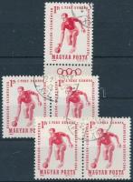 1964 Teke EB 2 db lemezhibás bélyeg párban (vonalka az "E" betű előtt) + szelvényes bélyeg