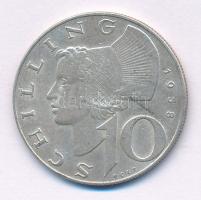 Ausztria 1958. 10Sch Ag T:XF Austria 1958. 10 Schilling Ag C:XF Krause KM#2882