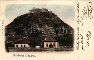 1902 Déva, látkép, vár. Hirsch Adolf kiadása / general view, castle