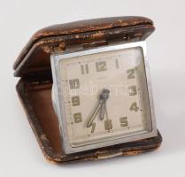 Antik Angelus utazóóra, kissé sérült tokban, 9x7 cm
