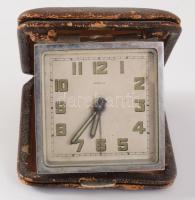 Antik Angelus utazóóra, kissé sérült tokban, 9x7 cm