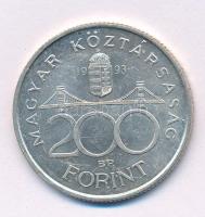 1993. 200Ft Ag "MNB" T:AU Adamo F13