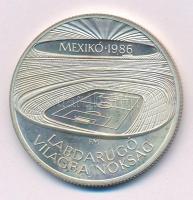 1986. 500Ft Ag "Labdarúgó Világbajnokság - Mexikó 1986 - Stadion" kapszulában T:AU (eredet...