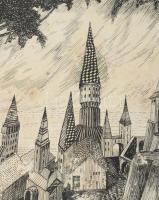 Lajos Ferenc (1912-1998): Hüvelyk Matyi illusztráció, 1953. Tus, papír, jelezve jobbra lent (paszpar...