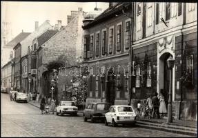 Budapest, Vár, utcakép vintage fotó 30x21 cm