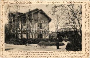 1906 Budapest XI. Kelenföld, Mattoni-féle Erzsébet királyné sósfürdő, Mattoni lak és társalgó terem,...
