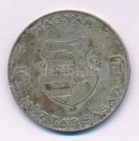 1947. 5Ft Ag "Kossuth" T:VF patina Adamo F8.1