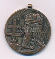 1938. "Szent István Jubilaeumi Esztendő 1038-1938" ezüstözött bronz emlékérem füllel (30mm...