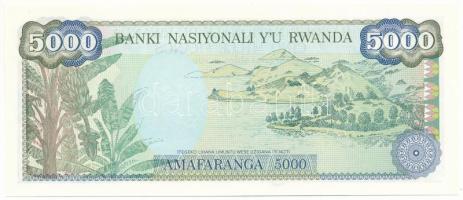 Ruanda 1988. 5000Fr "F2479146" T:UNC,AU
Rwanda 1988. 5000 Francs "F2479146" C:U...