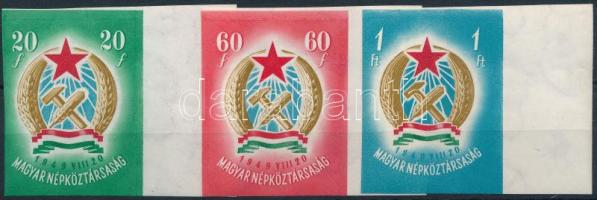 1949 Alkotmány (I.) vágott vízjeles ívszéli sor (40.000)