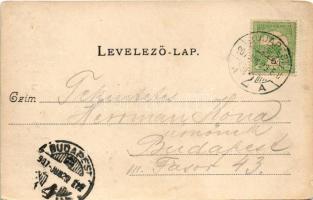 1907 Budapest II. Lipótmező, Cs. és kir. gyalogsági hadapródiskola. Divald Károly 377. sz. (kis szak...