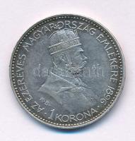 1896KB 1K Ag "Millenium" T:XF,VF patina Adamo K5.2