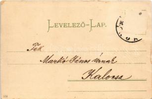 1904 Budapest I. Kapu a várudvarra. Brück &amp; Sohn 3038. (vágott / cut)