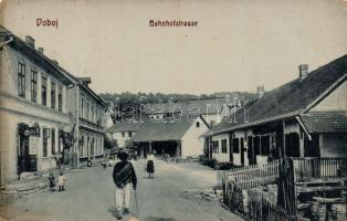 Doboj Railway street with hairdressing salon