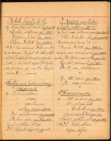 1910 Hajdúsámson, gyógyszerész kézikönyv ("Manuale"), írta Horváth Lajos III. é[ves] gyógy...