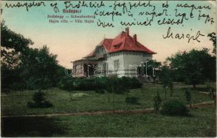 1914 Budapest XII. Svábhegy, Hajós villa. Hegedüs Dezső kiadása (EK)