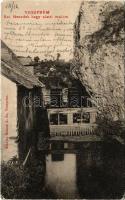 1909 Veszprém, Szent Benedek-hegy alatti malom, vízimalom. Krausz A. fia kiadása (EK)