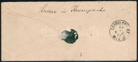 1872 Réznyomat 15kr ajánlott levélen / on registered cover "KROMPACH" - Wien