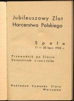 1935 Spala Lengyel cserkész jubileumi nagytárbor könyve ZWIĄZKU HARCERSTWA POLSKIEGO 127p. + 2 t köz...