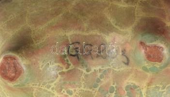 Gorka Géza (1894-1971): Kos figura. Mintadarab? Craquelure mázas kerámia, Alján GG203 ceruzás jelzés...