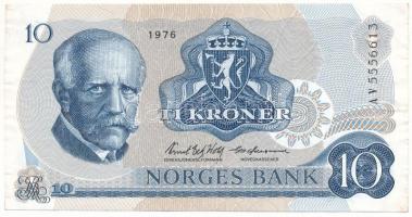 Norvégia 1976. 10Kr "AV556613" T:F szép papír Norway 1976. 10 Kroner "AV556613" C:F fine paper Krause 36.