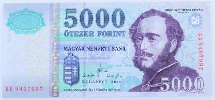 2010. 5000Ft "BB 9497997" T:UNC,AU Adamo F57D1
