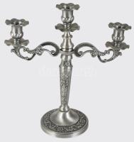 Háromágú ón gyertyatartó, m: 30 cm