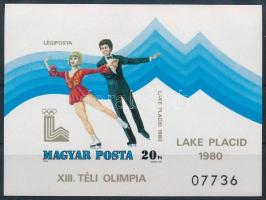 1980 Téli Olimpia - Lake Placid vágott blokk (5.000)