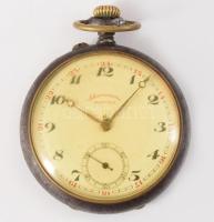 Chronométre Donven fém tokos zsebóra, kopással, működik, d: 46mm