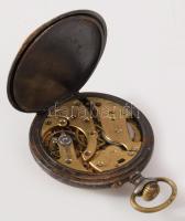 Chronométre Donven fém tokos zsebóra, kopással, működik, d: 46mm