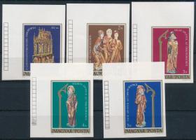 1980 Színes faszobrok ívsarki vágott sor