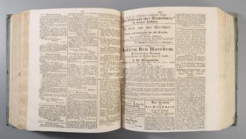 1832 Allgmeine Zeitung Januar - Dezember (teljes évfolyam két kötetbe kötve, újságszignettával) 1832...