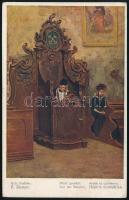 1919 Képeslap cenzúrával és román bélyegekkel Kolozsvárról / Censored postcard with Romanian stamps